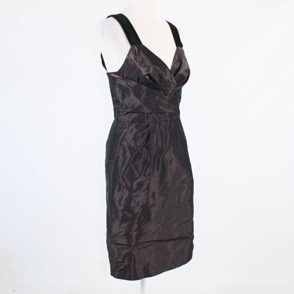 Banana Republic purple A-line dress 6 - Picture 3 of 8